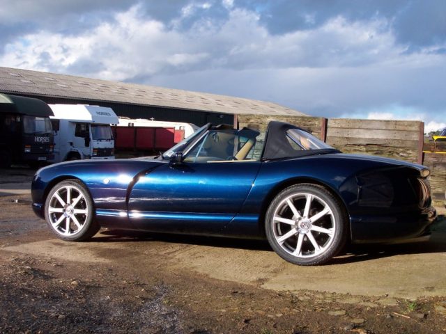 A very nice TVR Chimaera, owner Simon amongst other things has fitted ACT induction mods, full ACT sports manifold       system and Jordan R wheels