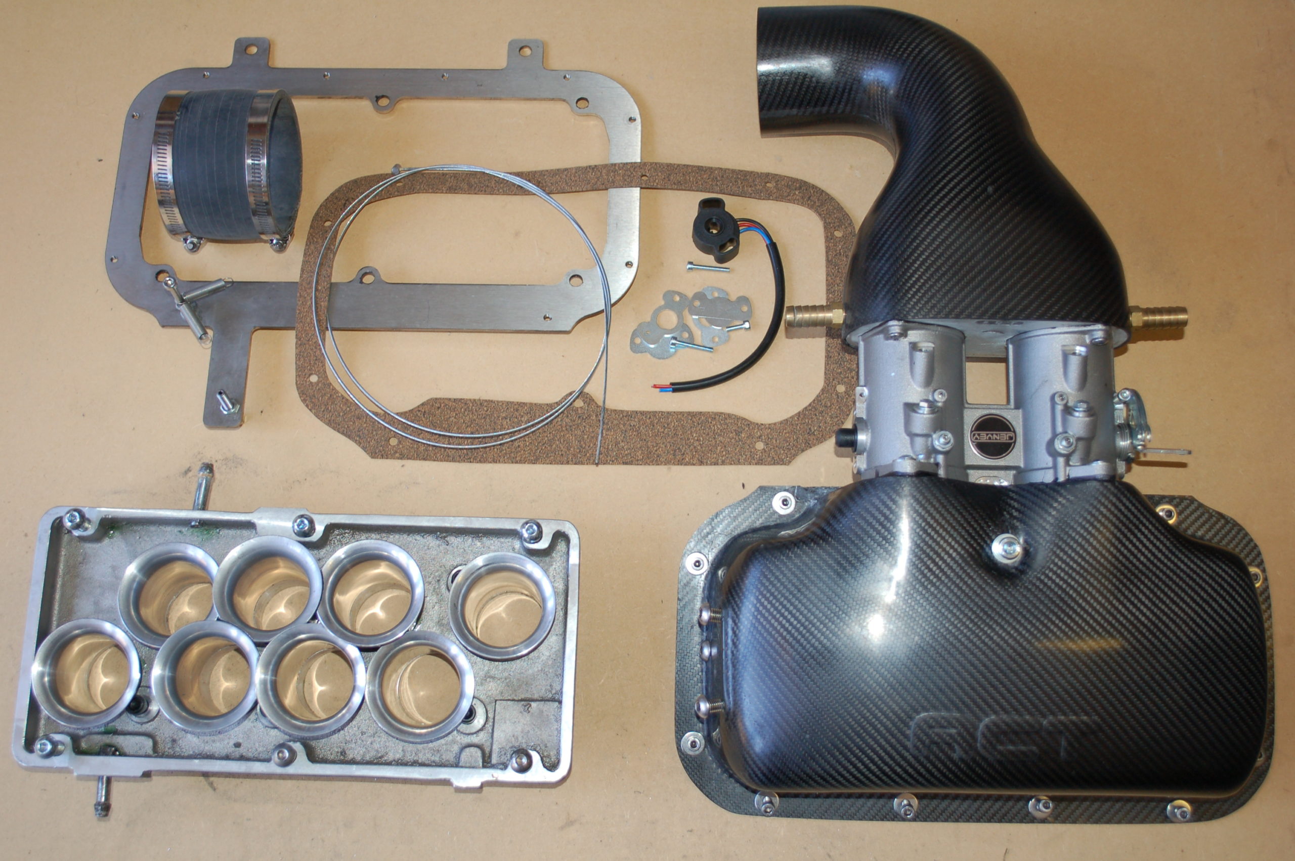 Rover V8 intake / plenum / trumpet kits